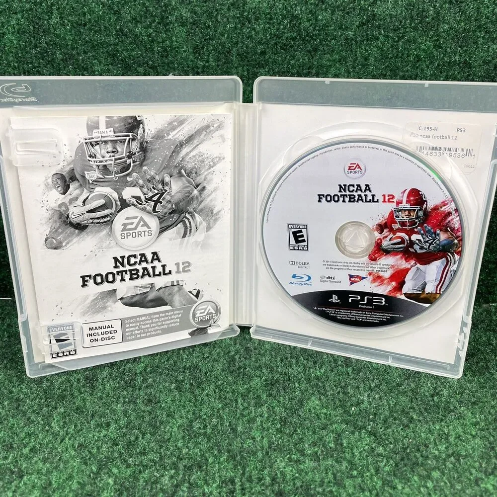 NCAA Football 12 (Sony Playstation 3, 2011) PS3 + Manual + Case